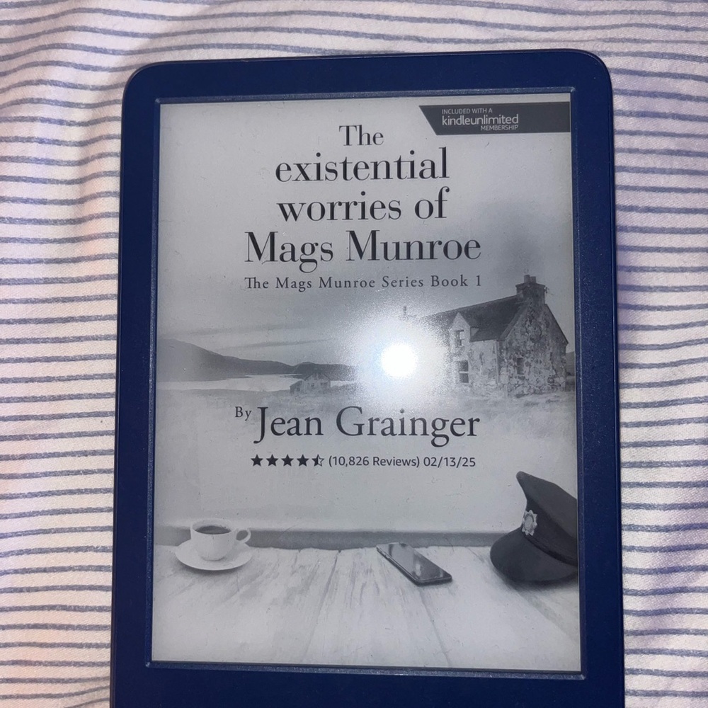 Blue Kindle E-Reader